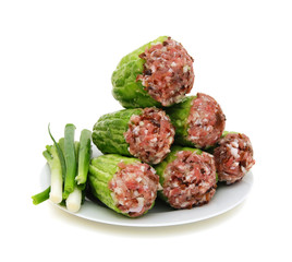 Bitter melon Soup with raw pork