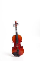 Naklejka na ściany i meble Stand of violin isolated on white