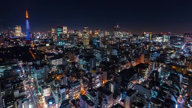 Time-lapse of Tokyo at in Minato