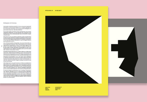 Kreatives Pitch-Unterlagen-Layout