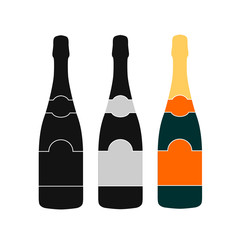 Champagne bottle icon, vector illustration design