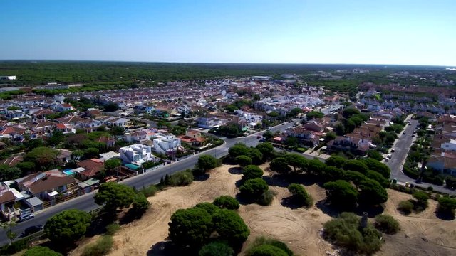 Mazagon en Huelva (Andalucia,España) Video aereo con Drone