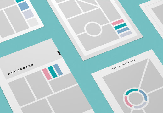 モザイク模様のムードボードセット