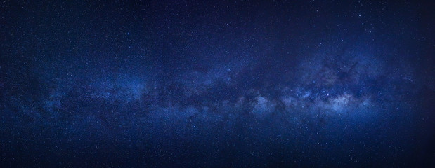 Fototapeta premium Panorama milky way galaxy with stars and space dust in the universe