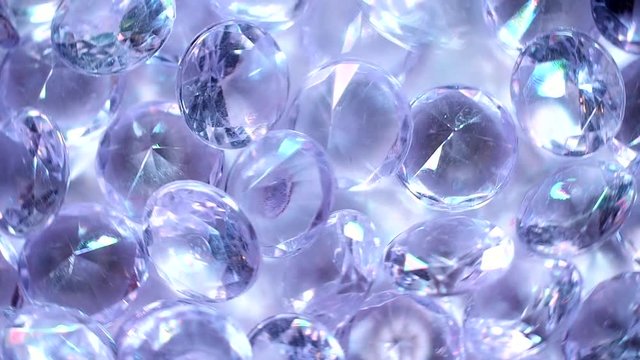 Diamonds. Precious Stone . Slow Motion 