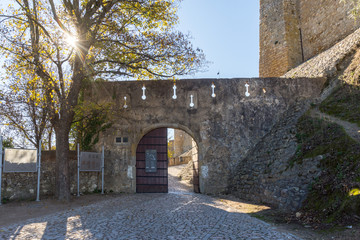 Castelo de Tomar e Convento de Cristo, na cidade de Tomar, Portugal.