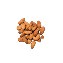 Almonds isolated on white backround