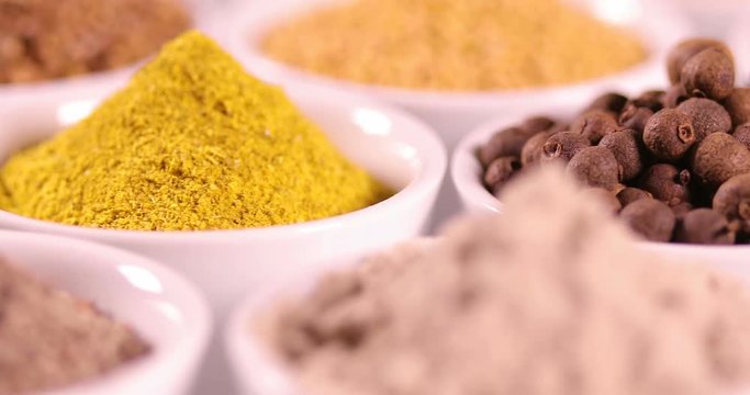 Colorful spices background 