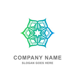 Geometric Hexagon Ornament Art Logo Vector Icon