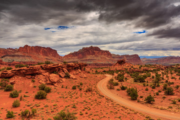 Road into Capitol Reef NP
