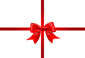 Ribbon and bow - gift card and present template