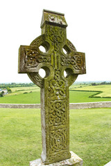 stone celtic cross headstone