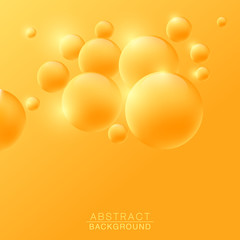Vector illustration. Atoms. Medical background for banner or flyer