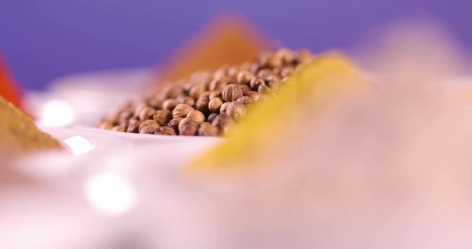 Colorful spices background 