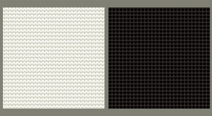 Knitted seamless background, vector illustration