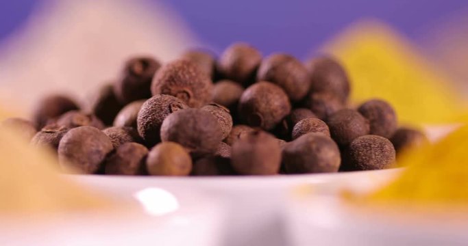 Colorful spices background 