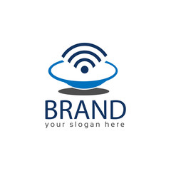 Wifii and restaurant icons. Hotspot facilities at the restaurant