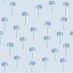 Watercolor flower seamless pattern - 185437403