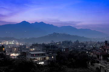 Evening Sunset over Kathmandu