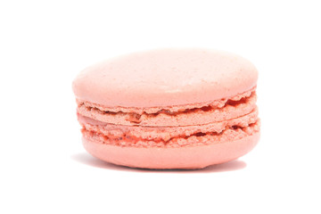 Appetizing cakes macaroons, isolate, close up