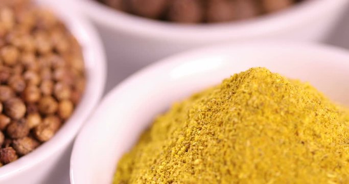 Colorful spices background 
