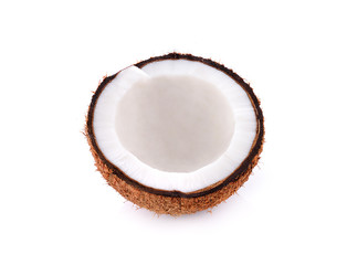 Coconut on a white background.