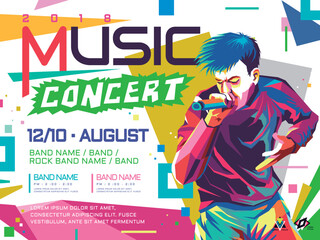 Music concert poster