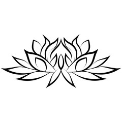 lotus flower silhouette