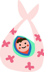 袋に入った赤ん坊