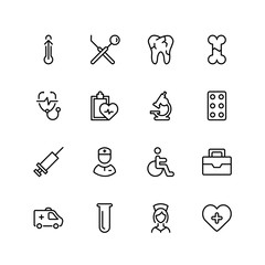 Orthodontic flat icon