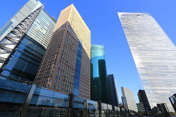 Fototapeta na wymiar 汐留の超高層ビル群