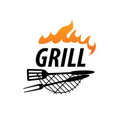Barbecue party logo