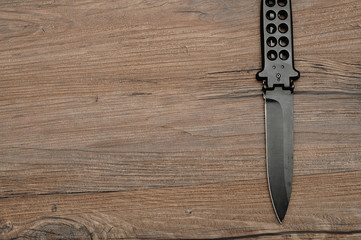 Steel butterfly knife (balisong)
