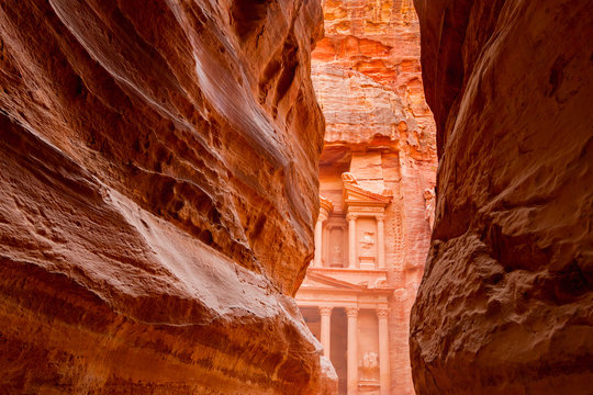 The Treasury of Petra, Jordan