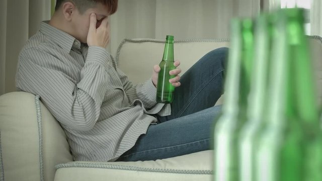 man with alcoholism
