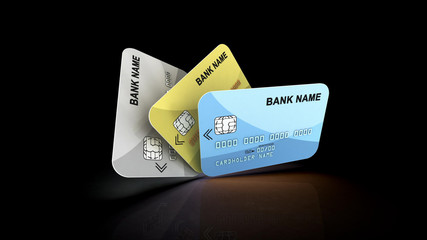 Plastic Credit Cards Bank Name