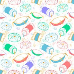 seamless background pillows