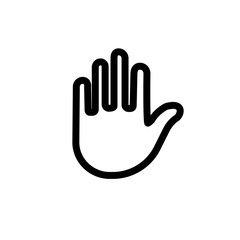 Hold vector icon