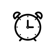 Alarm clock vector icon