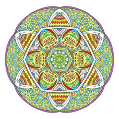 Mandala. Abstract decorative background. Islam, Arabic, oriental, indian, ottoman, yoga motifs.