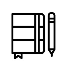 Notebook vector icon