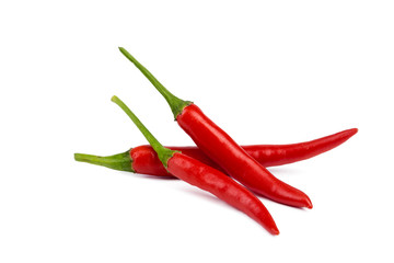hot peppers isolated
