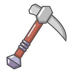 Ax icon, cartoon style