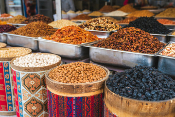 Food and spices market . Turkish style