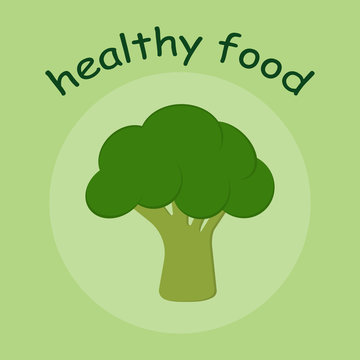 healthy food with broccoli