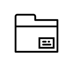 Archive folder vector icon