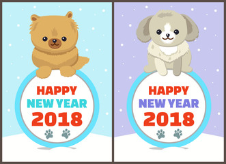 Happy New Year Collection Vector Illustration