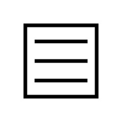 Obraz premium Menu vector icon