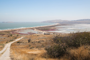 Chokrak solt lake in autumn