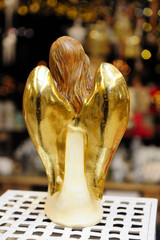 angels, figurines, wings, gold, happy, Christmas tree, holidays, baubles, preparations, tuning,...